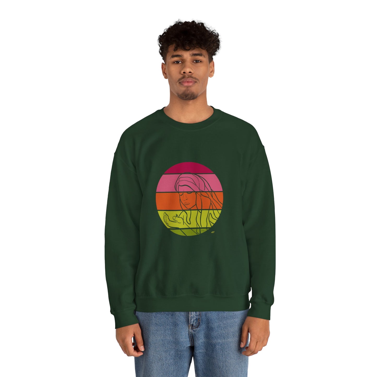 Green Beauty Crewneck Sweatshirt