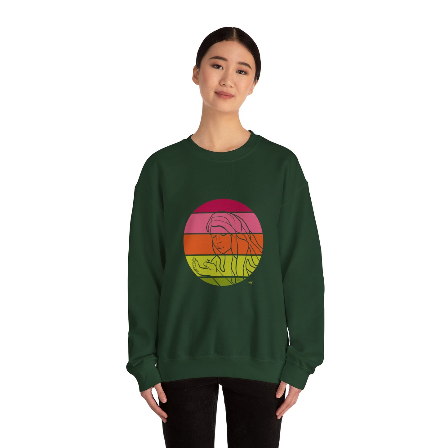 Green Beauty Crewneck Sweatshirt