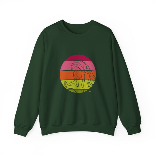 Green Beauty Crewneck Sweatshirt